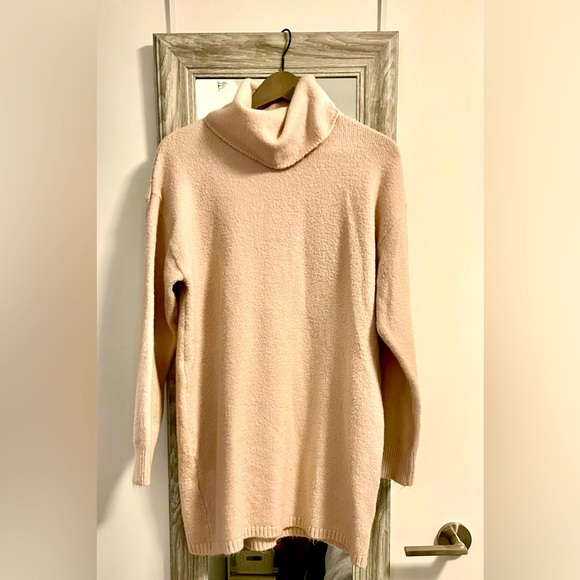 MANGO Long Sleeve Turtleneck Sweater Dress_Pink_Size : XS (US 2) - Picture 2 of 15